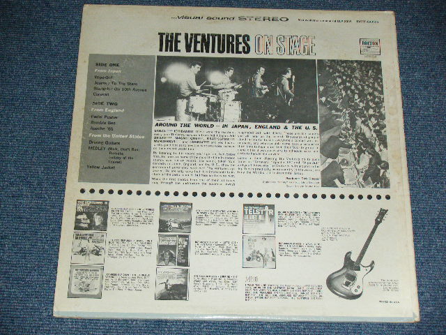 画像: THE VENTURES - ON STAGE ( Matrix # A)BST-8035-1/B)BST8035-2 ; Blue with Black Print Label: Ex+,Ex/Ex++ Looks:Ex-,Ex++ Looks: Ex+ ) / 1965  US AMERICA  ORIGINAL STEREO Used   LP