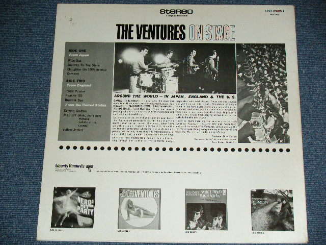 画像: THE VENTURES - ON STAGE ( Ex+/MINT- ) / Early1970's GERMAN GERMANY REISSUE STEREO Used LP 