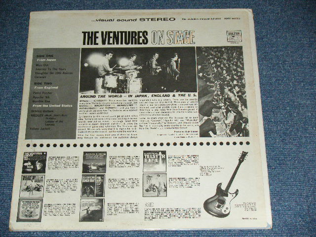 画像: THE VENTURES - ON STAGE ( Matrix # A)BST-8035-1/B)BST8035-2 ; Blue with Black Print Label: Ex-/Ex+++,Ex++ ) / 1965  US AMERICA  ORIGINAL STEREO Used   LP