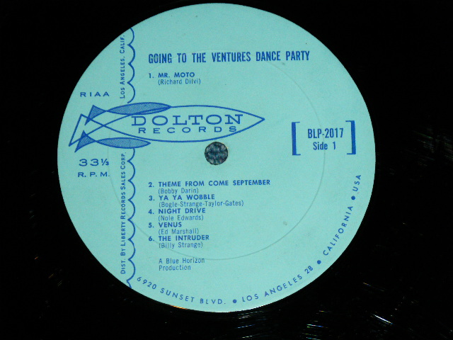 画像: THE VENTURES - GOING TO THE VENTURES PARTY ( Light BLUE  Label : ExEx+  ) / 1962 US ORIGINAL "Light BLUE Label" RELEASE VERSION MONO  Used  LP 