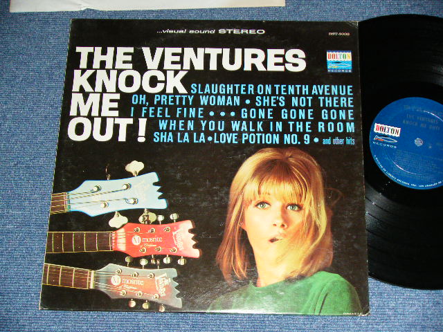 画像1: THE VENTURES - KNOCK ME OUT ( "BLUE with SILVER Print  Label :With "TOMORROW'S LOVE" Version :  Matrix Number BST-8033 2 SIDE-1 /  BST-8033 2 SIDE-2 : Ex++/Ex++ Looks: Ex+ ) / 1965 US ORIGINAL "BLUE with SILVER Print Label" STEREO Used  LP 