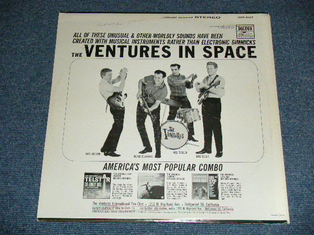 画像: THE VENTURES - IN SPACE ( DARK BLUE with SILVER Print Ｌａｂｅｌ，Ｍａｔｒｉｘン# BST-8027 SIDE 1/BST-8027 SIDE-2  Ex/Ex ) / 1964  US AMERICA  ORIGINAL Stereo Used LP 