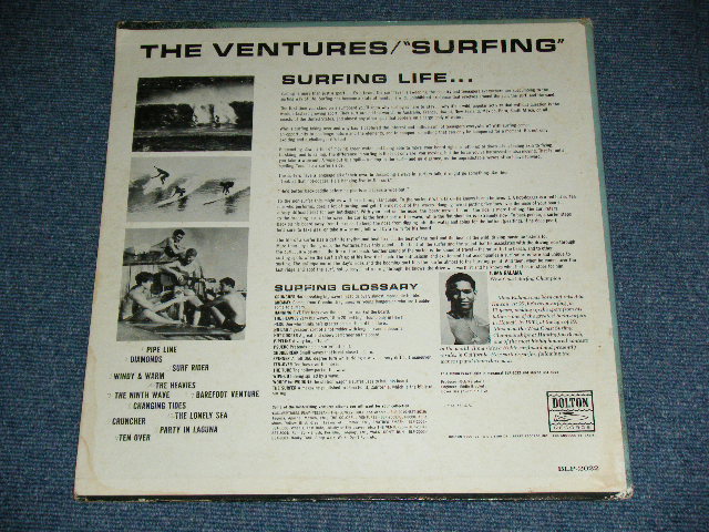 画像: THE VENTURES - SURFING ( えｘ／Ｅｘ ) / 1963 US ORIGINAL "PROMO  AUDITION LABEL" MONO  Used LP 