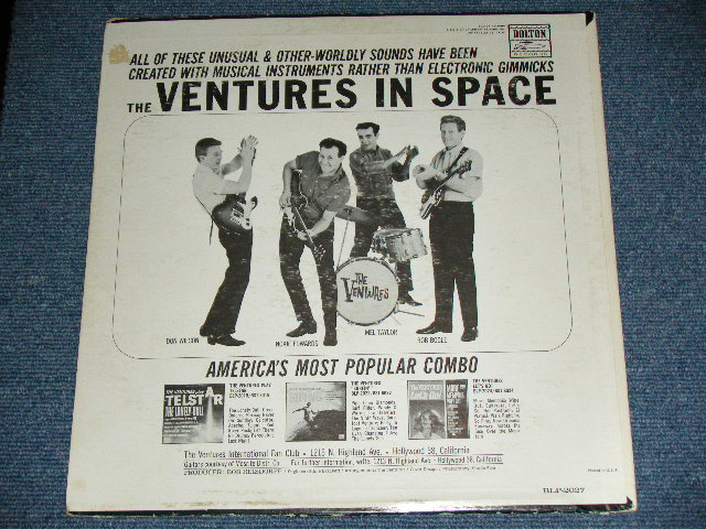 画像: THE VENTURES - IN SPACE (  DARK BLUE with BLACK  Print Label ，Ｍａｔｒｉｘン# BLP-2027-1/BLP-2027-S  Ex/Ex+++ Looks: Ex++ ) / 1964  US ORIGINAL DARK BLUE with BLACK Print Label  MONO Used LP 