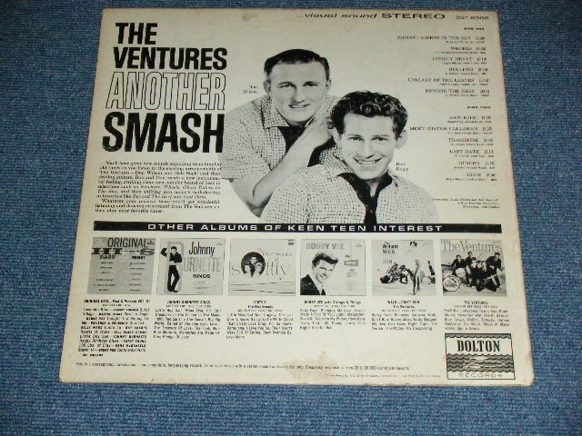 画像: THE VENTURES - ANOTHER SMASH ( First Cover Design : Matrix # A:BST 8006 -1/B: BST 8006-2 ; VG++/Ex++ Looks:Ex+) / 1964 US AMERICA ORIGINAL "BLUE with BLACK PRINT Label" STEREO Used LP 