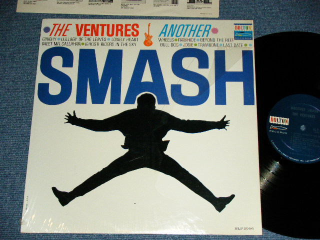 画像1: THE VENTURES - ANOTHER SMASH ( 2nd Issued "SILHOUETTE COVER" : Matrix # A:BLP 2006 2 SIDE-1 /B: BLP-2006 I1 SIDE-2 :  Ex+++/MINT- ) / 1962? Version US AMERICA "DARK BLUE with SILVER PRINT Label"  MONO Used LP 