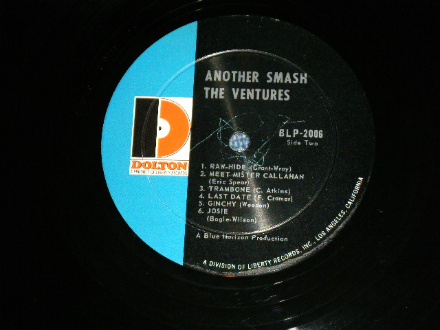 画像: THE VENTURES - ANOTHER SMASH ( 2nd Issued "SILHOUETTE COVER" : Matrix # A:BLP 2006 2 SIDE-1 /B: BLP-2006 I1 SIDE-2 :  MINT-/MINT) / 1966? Version US AMERICA "D Mark Label"  MONO Used LP 