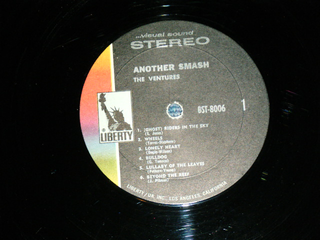 画像: THE VENTURES - ANOTHER SMASH ( 2nd Issued "SILHOUETTE COVER" : Matrix # A:BST 8006-1  /B: BST 8006-2  :  Ex+,Ex-/Ex-,Ex++) / 1970? Version US AMERICA "LIBERTY Label" STEREO Used LP 