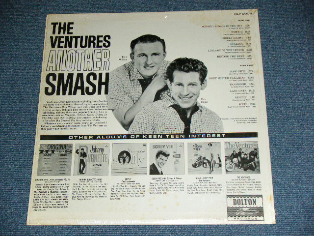 画像: THE VENTURES - ANOTHER SMASH ( 2nd Issued "SILHOUETTE COVER" : Matrix # A:BLP 2006 2 SIDE-1 /B: BLP-2006 I1 SIDE-2 :  Ex+++/MINT- ) / 1962? Version US AMERICA "DARK BLUE with SILVER PRINT Label"  MONO Used LP 