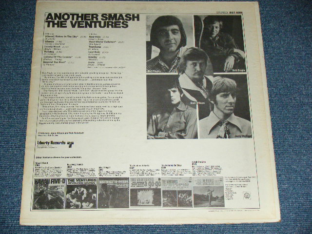 画像: THE VENTURES - ANOTHER SMASH ( 2nd Issued "SILHOUETTE COVER" : Matrix # A:BST 8006-1  /B: BST 8006-2  :  Ex+,Ex-/Ex-,Ex++) / 1970? Version US AMERICA "LIBERTY Label" STEREO Used LP 