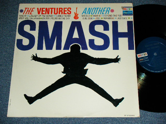 画像1: THE VENTURES - ANOTHER SMASH ( 2nd Issued "SILHOUETTE COVER" : Matrix # A:BLP 2006 2 SIDE-1 /B: BLP-2006 I1 SIDE-2 :  Ex++/Ex++) / 1962? Version US AMERICA "DARK BLUE with SILVER PRINT Label"  MONO Used LP 