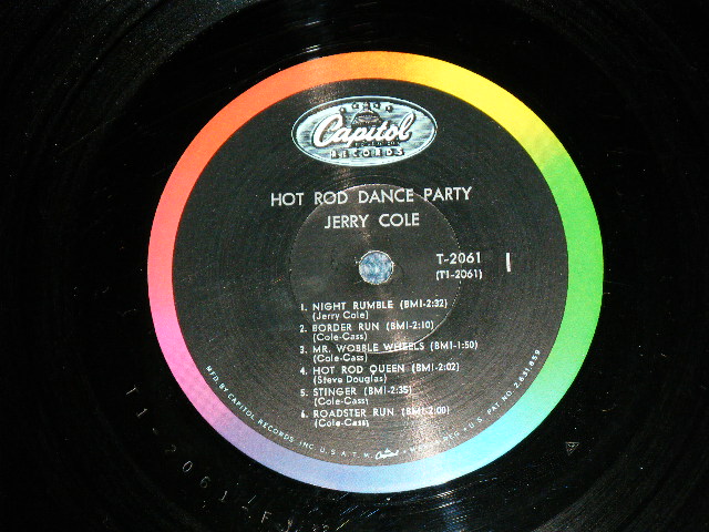 画像: JERRY COLE and His SPACEMEN - HOT ROD DANCE PARTY  with Bonus Pin-up (Matrix # A:T1-2061-F1#2 /B:T2-2044-F1#2  : Ex++/Ex+++ B-3:Ex+ )  / 1964 US AMERICA ORIGINAL MONO Used LP 