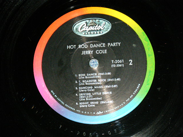 画像: JERRY COLE and His SPACEMEN - HOT ROD DANCE PARTY  (Matrix # A:T1-2061-G2 /B:T2-2044-G2#2 : Ex/Ex++ )  / 1964 US AMERICA ORIGINAL MONO Used LP 