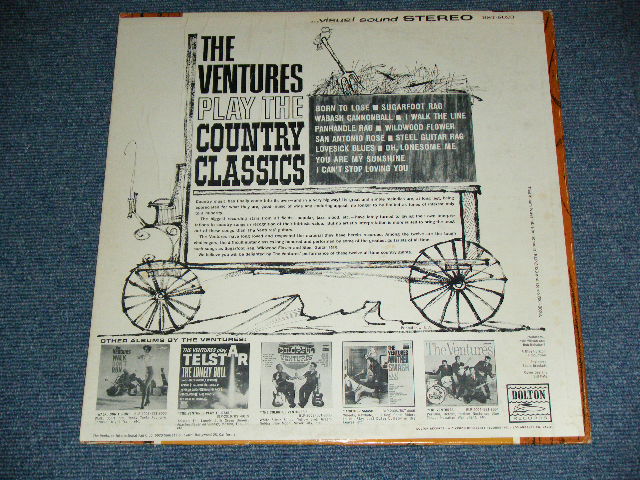 画像: THE VENTURES - Play COUNTRY CLASSICS ( First Cover Design : Matrix # A:BST 8023 SIDE 1  1A/B) BST 8023 SIDE 2  1A ; Ex++-/Ex++ ) / 1963 US AMERICA ORIGINAL "BLUE With BLACK PRINT Lavel" STEREO Used LP 