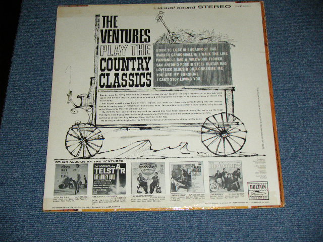 画像: THE VENTURES - Play COUNTRY CLASSICS ( First Cover Design : Matrix # A:BST 8023 S-1/B) BST 8023 S-2 ; E-/Ex+ Looks:Ex ) / 1963 US AMERICA ORIGINAL "BLUE With BLACK PRINT Lavel" STEREO Used LP 