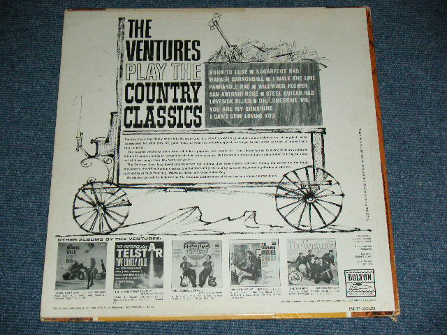 画像: THE VENTURES - Play COUNTRY CLASSICS ( First Cover Design : Matrix # A:BLP-2023-2-SIDE-1 1A/B) BLP-2023-2-SIDE-2   ; Ex/Ex++ ) / 1963 US AMERICA ORIGINAL "DARK BLUE With BLACK PRINT Lavel" MONO Used LP 