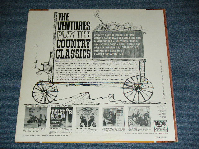 画像: THE VENTURES - Play COUNTRY CLASSICS ( First Cover Design : Matrix # A:BLP-2023-2-SIDE-1 1A/B) BLP-2023-2-SIDE-2  ; Ex+++/MINT- ) / 1963 US AMERICA ORIGINAL "DARK BLUE With BLACK PRINT Lavel" MONO Used LP 