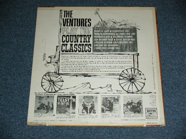 画像: THE VENTURES - Play COUNTRY CLASSICS ( First Cover Design : Matrix # A:BLP-2023-S1A/B) BLP-2023-S2   ; Ex+/Ex++ ) / 1963 US AMERICA ORIGINAL "DARK BLUE With BLACK PRINT Lavel" MONO Used LP 