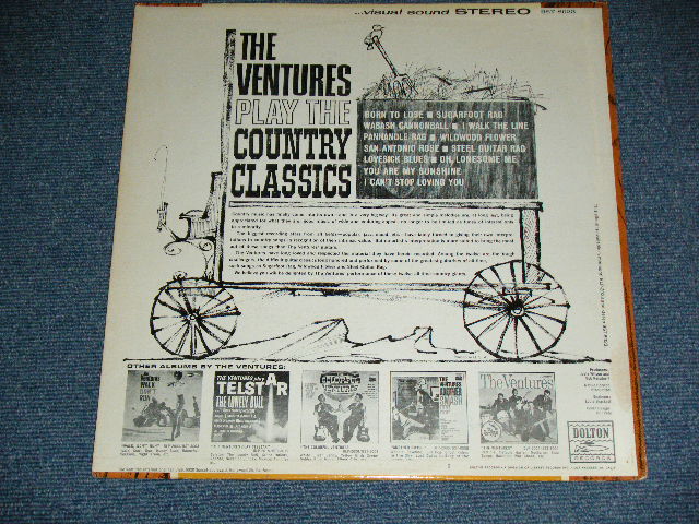 画像: THE VENTURES - Play COUNTRY CLASSICS ( First Cover Design : Matrix # A:BST 8023-1 SIDE 1 /B) BST 8023-1 SIDE 2  ; Ex++/Ex++ Looks: Ex+ ) / 1963 US AMERICA ORIGINAL "DARK BLUE With BLACK PRINT Lavel" STEREO Used LP 