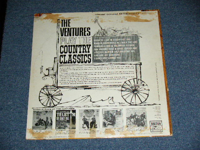 画像: THE VENTURES - Play COUNTRY CLASSICS ( First Cover Design : Matrix # A:BST 8023 S-1/B) BST 8023 S-2 ; VG+Ex++ Looks:Ex ) / 1963 US AMERICA ORIGINAL "BLUE With BLACK PRINT Lavel" STEREO Used LP 