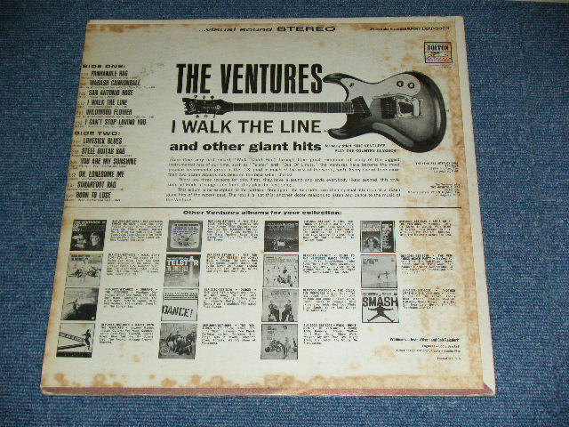 画像: THE VENTURES - I WALK THE LINE (aka Play COUNTRY CLASSICS) ( Second Cover Design : Matrix # A:BST 8023-1 /B) BST 8023-1  ; Ex+,VG/Ex++ Looks:MINT- ) / 1970 Version? US AMERICA ORIGINAL 'Second 2nd Press COVER' "LIBERTY Jacket & LIBERTY Lavel" STEREO Used LP 