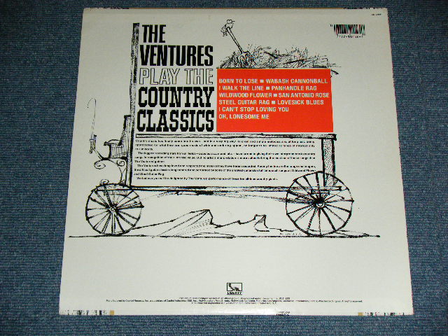 画像: THE VENTURES - COUNTRY CLASSICS ( REISSUE 10 TRACKS Version : MINT-/MINT) / 1980's Version? US AMERICA REISSUE "PROMO" STEREO Used LP 