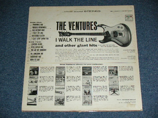 画像: THE VENTURES - I WALK THE LINE (aka Play COUNTRY CLASSICS) ( Second Cover Design : Matrix # A:BST 8023-1 SIDE 1 /B) BST 8023-1 SIDE 2  ; Ex/Ex++ Looks:Ex+ ) / 1965 Version? US AMERICA ORIGINAL 'Second 2nd Press COVER' "DARK BLUE With BLACK PRINT Lavel" STEREO Used LP 