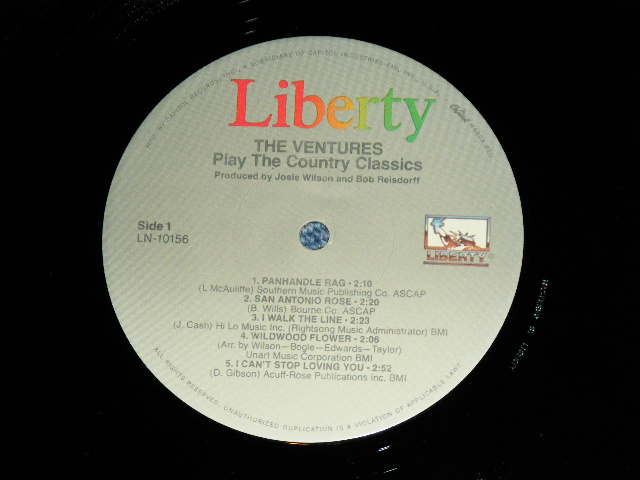 画像: THE VENTURES - COUNTRY CLASSICS ( REISSUE 10 TRACKS Version : Ex+++/MINT ) / 1980's Version? US AMERICA REISSUE  STEREO Used LP 