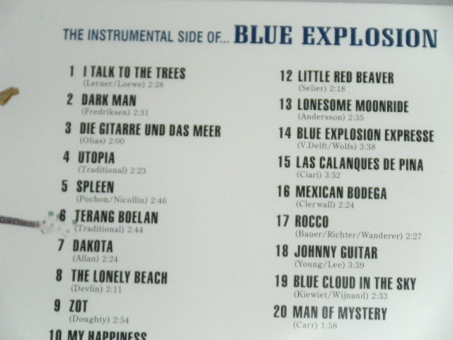 画像: BLUE EXPLOSION - The INSTRUMENTAL SIDE OF (All Songs INST! : EUROPEAN STYLE INST.) / 19976 HOLLAND ORIGINAL "BRAND NEW SEALED" CD 