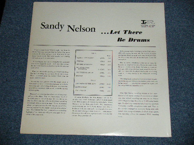 画像: SANDY NELSON -  LET THERE BE DRUMS   ( 2nd Press BLACK with PINK & WHITE  label : Ex++/Ex+ Looks: Ex+ )  / 1962 US AMERICA  MONO  Used  LP 