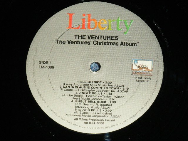 画像: THE VENTURES -  CHRISTMAS ALBUM ( １０ＴｒａｃｋｓＶｅｒｓｉｏｎ　:MINT-/MINT )  /  1980 US AMERICA REISSUE  Used LP 