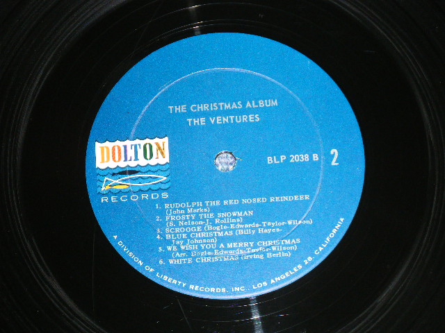 画像: THE VENTURES -  CHRISTMAS ALBUM ( Matrix Number A)A-1 A3 B)B-1 A 4 : Ex++,Ex-/Ex++ )  /  1965 US AMERICA Version "'DARK BLUE with SILVER PRINT LABEL" MONO Used LP 