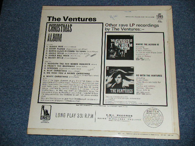 画像: THE VENTURES -  CHRISTMAS ALBUM ( Matrix Number A) A-1 / B) B-2   :Ex+++,Ex+/Ex+++ )  /  1965 UK ENGLAND ORIGINAL MONO Used LP 