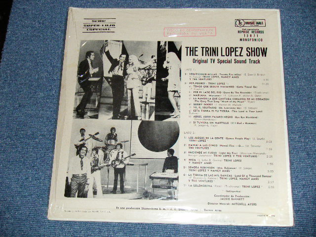 画像: TRINI LOPEZ & The VENTURES & NANCY AMES - THE TRINI LOPEZ SHOW ( Ex+/MINT- ) /  1970 ARGENTINA ORIGINAL Used LP 