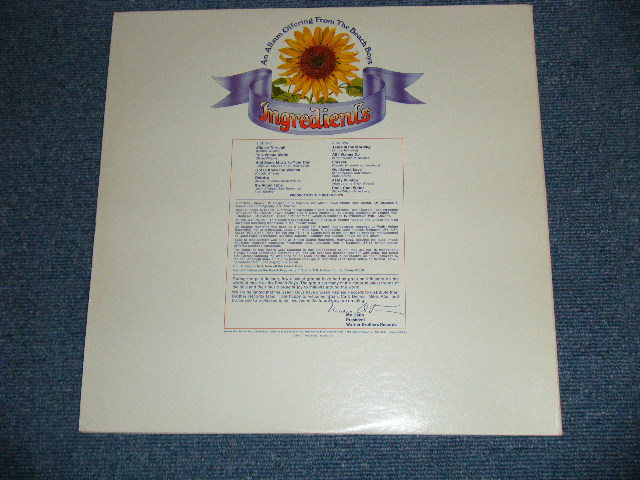 画像: The BEACH BOYS - SUNFLOWER ( Matrix Number A)RS 6382 A  31007-Re 1 1A  / B) RS 6382 B 31008-Re 1 1A   : Ex++/MINT- Looks:Ex+++ )   / 1970  US AMERICA  ORIGINAL Used LP 