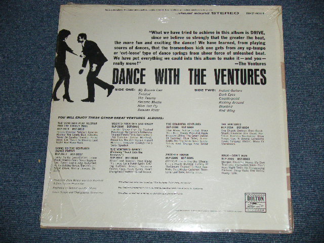 画像: THE VENTURES - DANCE WITH  THE VENTURES ( BLUE with BLACK Print  Label : Matrix Number  A) BST 8014 SIDE-1 1A / B) BST 8014-1B (SIDE-2) : MINT-/MINT-) / 1964 US  3rdt Press VERSION ? US Used  LP 