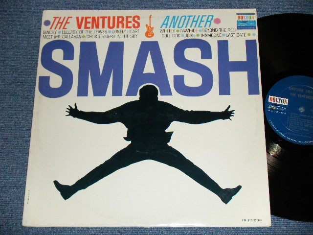 画像1: THE VENTURES - ANOTHER SMASH ( 2nd Issued "SILHOUETTE COVER" : Matrix # A:BLP 2006 2 SIDE-1 /B: BLP-2006 T1 SIDE-2 :  Ex++/Ex+++) / 1962? Version US AMERICA "DARK BLUE with SILVER PRINT Label"  MONO Used LP 