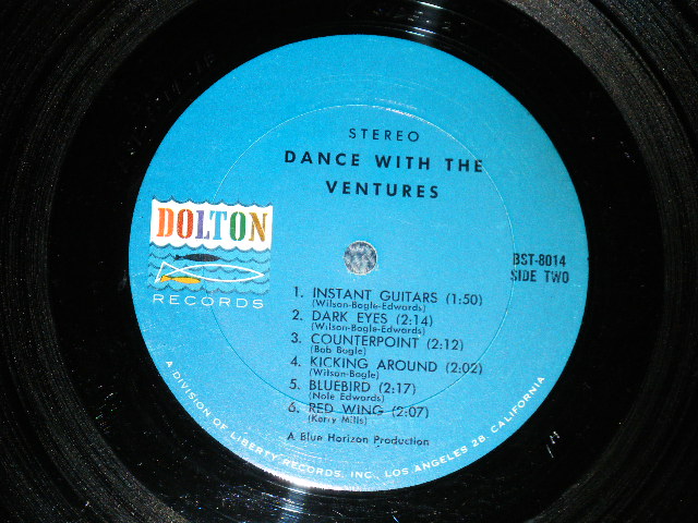 画像: THE VENTURES - DANCE WITH  THE VENTURES ( BLUE with BLACK Print  Label : Matrix Number  A) BST 8014 SIDE-1 1A / B) BST 8014-1B (SIDE-2) : MINT-/MINT-) / 1964 US  3rdt Press VERSION ? US Used  LP 