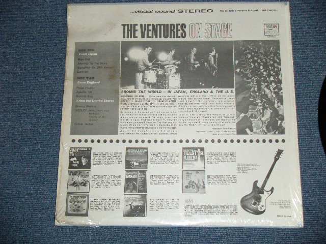 画像: THE VENTURES - ON STAGE ( Matrix # A)BST-8035-4 SIDFE-4 SIDE-1/B)BST8035-2 SIDE-2 ; DARK BLUE with SILVER Print Label:: Ex/Ex++ Looks:Ex) / 1965  US AMERICA  ORIGINAL "1st press Label" STEREO Used   LP