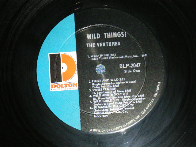 画像: THE VENTURES - WILD THINGS ( Matrix # A)BLP-2047-1 SIDE 1  / B)BLP-2047-SIDE 2 1  ; "D" Mark Label:: MINT- / Ex++ Looks:Ex+++) / 1966 Version US AMERICA  ORIGINAL MONO  Used   LP