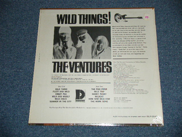 画像: THE VENTURES - WILD THINGS ( Matrix # A)BLP-2047-1 SIDE 1  / B)BLP-2047-SIDE 2 1  ; "D" Mark Label:: MINT- / Ex++ Looks:Ex) / 1966 Version US AMERICA  ORIGINAL MONO  Used   LP