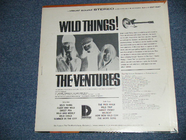 画像: THE VENTURES - WILD THINGS ( Matrix # A)BST-8047-1-SIDE 1 / B)BST8047-2-SIDE-2 1   ; "D" Mark Label:: Ex,Ex+/Ex++ Looks:Ex+ ) / 1966 Version US AMERICA  ORIGINAL STEREO Used   LP