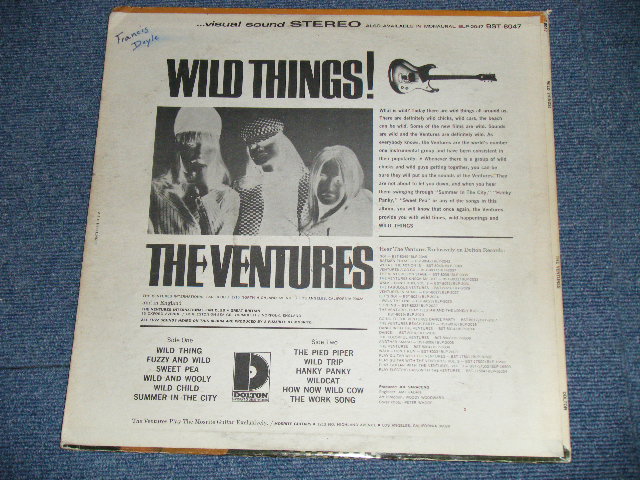 画像: THE VENTURES - WILD THINGS ( Matrix # A)BST-8047-A 2 / B)BST8047-B-1  ; "D" Mark Label:: VG+++/VG++) / 1966 Version US AMERICA  ORIGINAL STEREO Used   LP