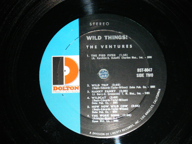 画像: THE VENTURES - WILD THINGS ( Matrix # A)BST-8047-1 "SUNSET SOUND" / B)BST8047-2 "SUNSET SOUND"  ; "D" Mark Label:: FC) MINT-,BC) Ex++/MINT-) / 1966 Version US AMERICA  ORIGINAL STEREO Used   LP