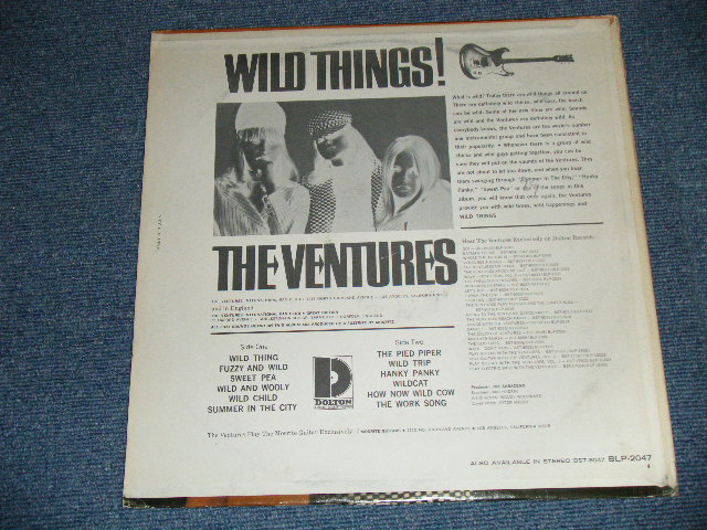 画像: THE VENTURES - WILD THINGS ( Matrix # A)BLP-2047-1 SIDE 1  / B)BLP-2047-SIDE 2 1  ; "D" Mark Label:: Ex+/Ex++ Looks:Ex+ ) / 1966 Version US AMERICA  ORIGINAL MONO  Used   LP