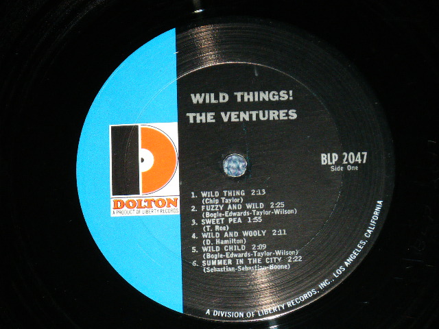 画像: THE VENTURES - WILD THINGS ( Matrix # A)BLP-2047-  SIDE 1  / B)BLP-2047-SIDE 2 1A  ; "D" Mark Label::Ex++/Ex++ Looks:Ex+++ ) / 1966 Version US AMERICA  ORIGINAL MONO  Used   LP