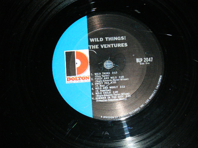 画像: THE VENTURES - WILD THINGS ( Matrix # A)BLP-2047-  SIDE 1  / B)BLP-2047-SIDE 2 1A  ; "D" Mark Label:: VG+++ / Ex++ Looks:Ex+ ) / 1966 Version US AMERICA  ORIGINAL MONO  Used   LP