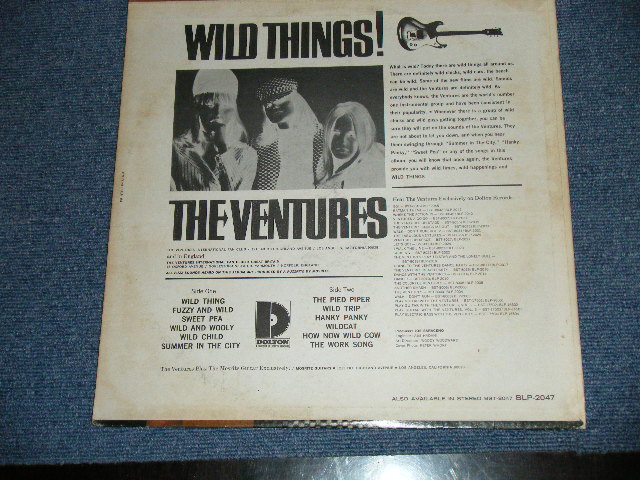 画像: THE VENTURES - WILD THINGS ( Matrix # A)BLP-2047-A-1 / B)BLP-2047-B-1 ; "D" Mark Label:: Ex-/Ex+++ Looks: Ex++) / 1966 Version US AMERICA  ORIGINAL MONO  Used   LP