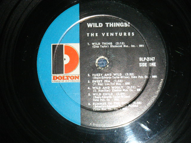 画像: THE VENTURES - WILD THINGS ( Matrix # A)BLP-2047-1  / B)BLP-2047-2  ; "D" Mark Label::Ex++/Ex+++ Looks:Ex++) / 1966 Version US AMERICA  ORIGINAL MONO  Used   LP