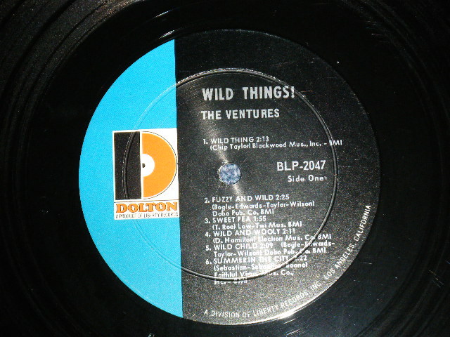 画像: THE VENTURES - WILD THINGS ( Matrix # A)BLP-2047-1 SIDE 1  / B)BLP-2047-SIDE 2 1  ; "D" Mark Label:: MINT- / Ex++ Looks:Ex) / 1966 Version US AMERICA  ORIGINAL MONO  Used   LP